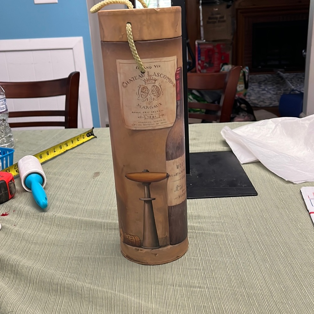 Vintage TRICOASTAL DESIGN wine tube